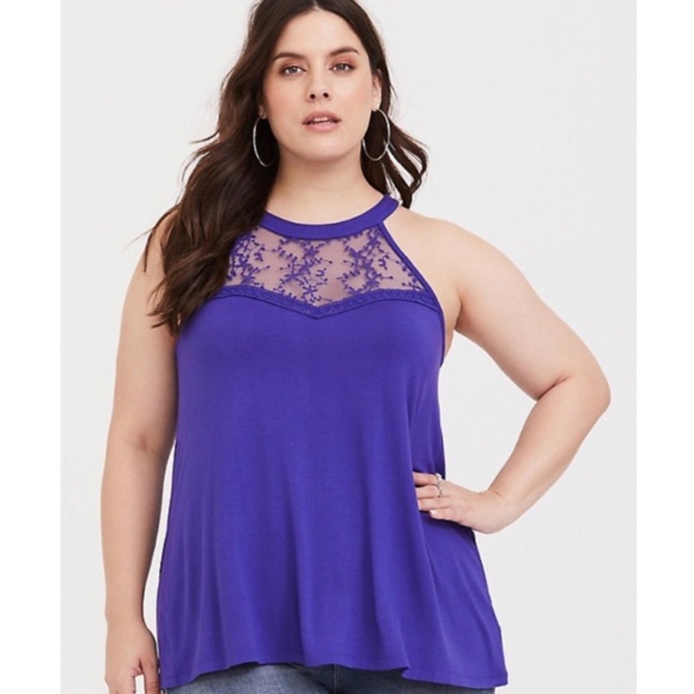 Torrid Lace Yolk Tank